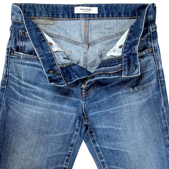 MOUSSY Tyrone Skinny Jeans Blue Size 26 - Picture 8 of 15